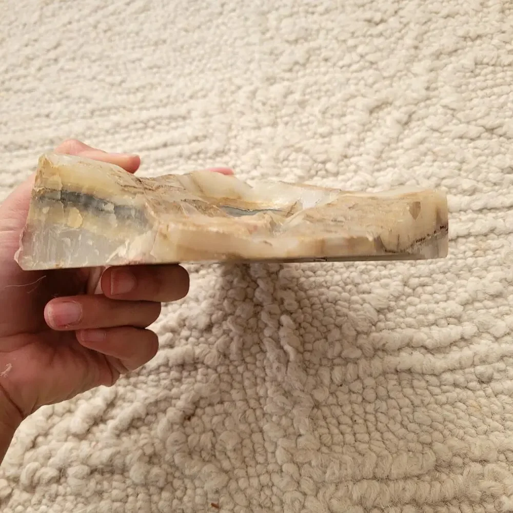 Handcarved Marble Onyx Stone ashtray MCM